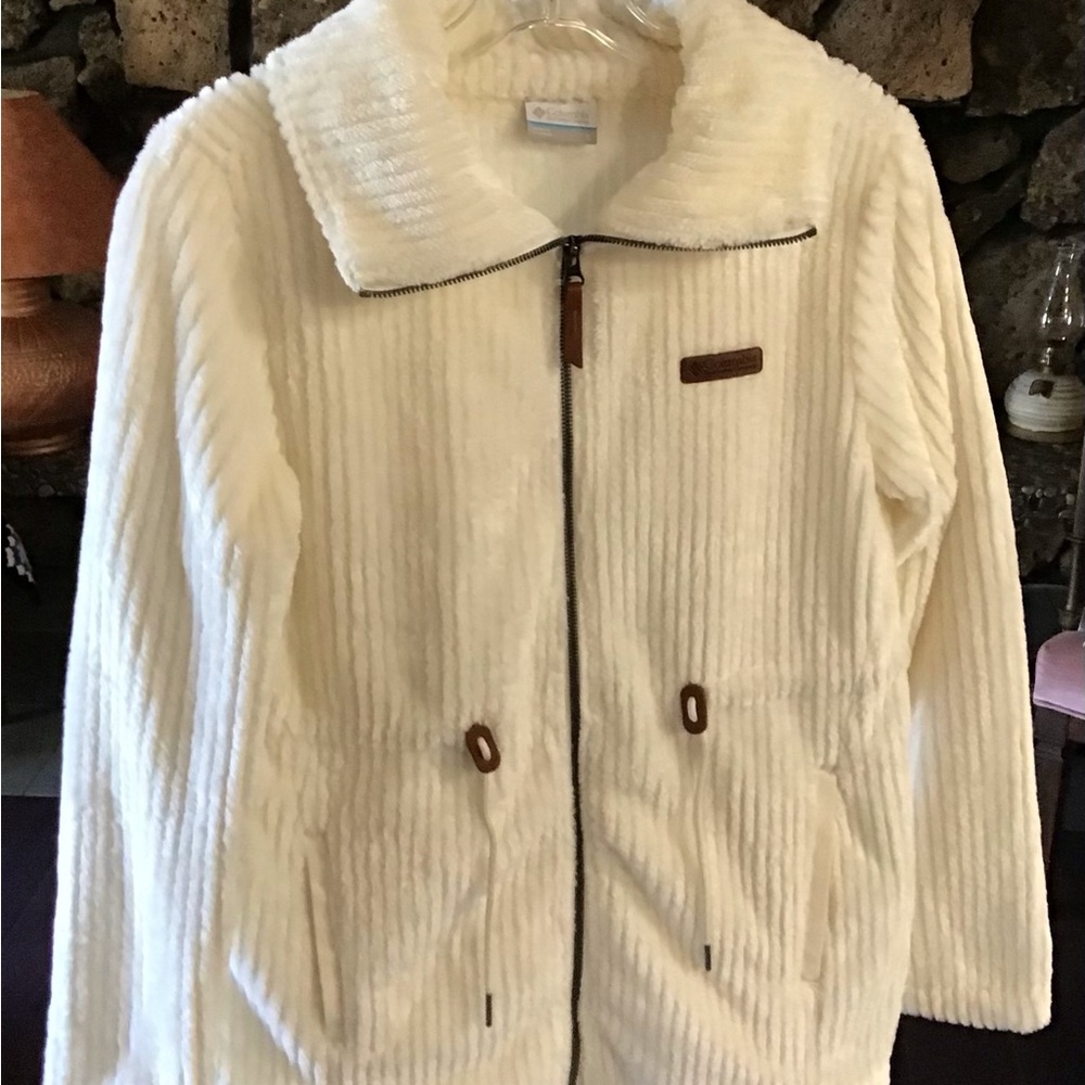 Columbia Sportswear zip up velour jacket